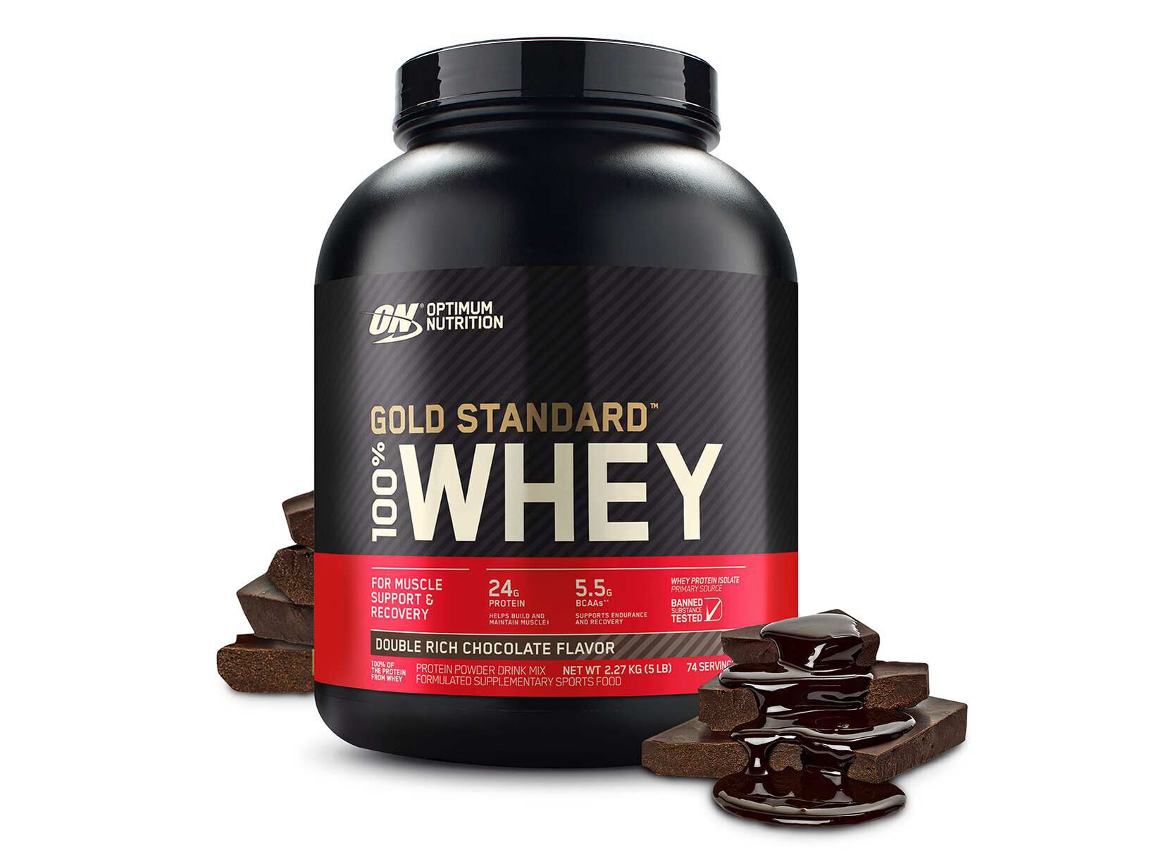 GOLD STANDARD 100% WHEY Double Rich Chocolate: retailer-supplied image